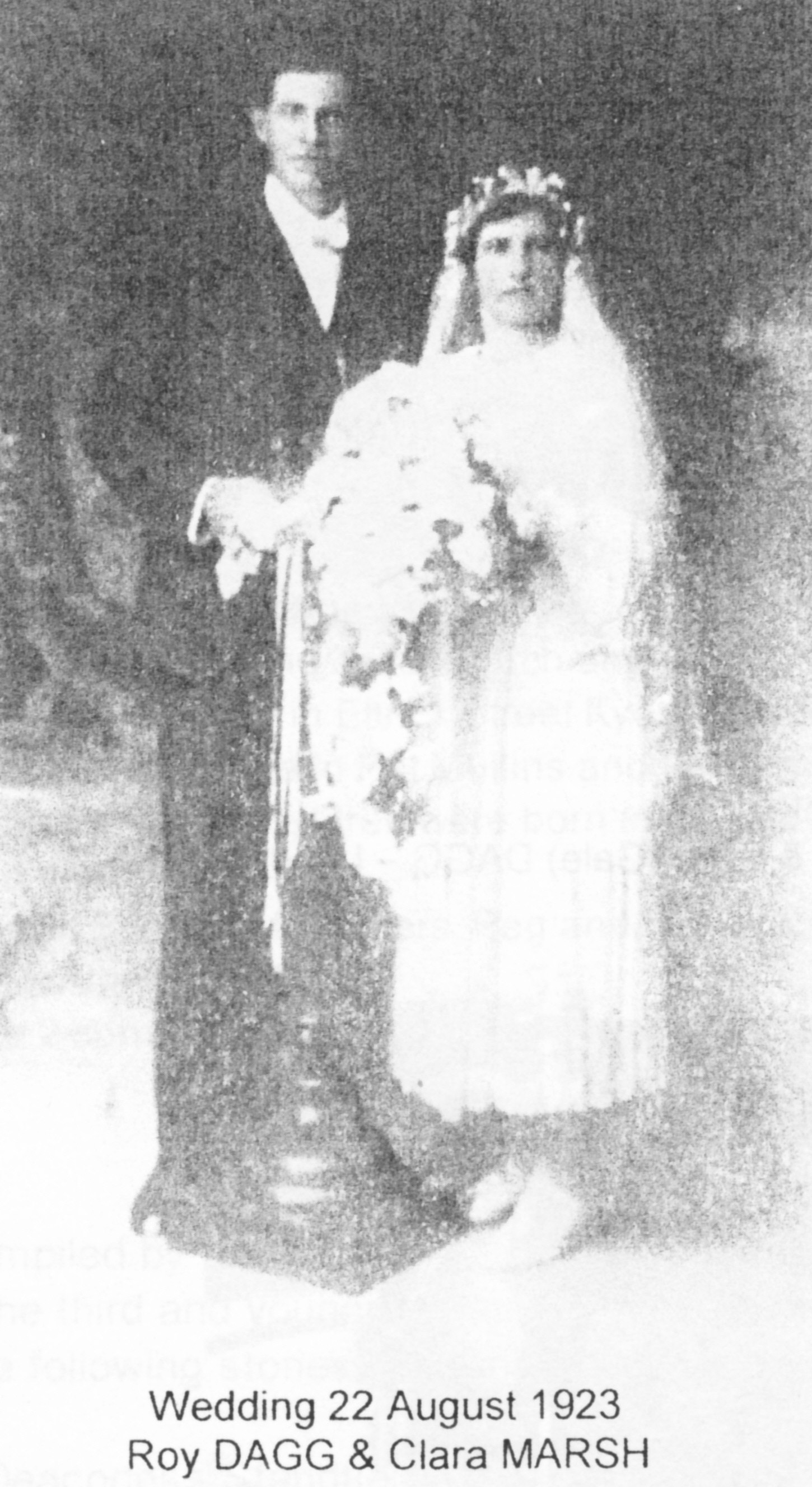 Photo of photos/Roy Dagg & Christina Marsh wdg portrait 1923